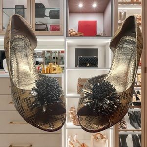 Sz 81/2 Midnight Velvet Pumps